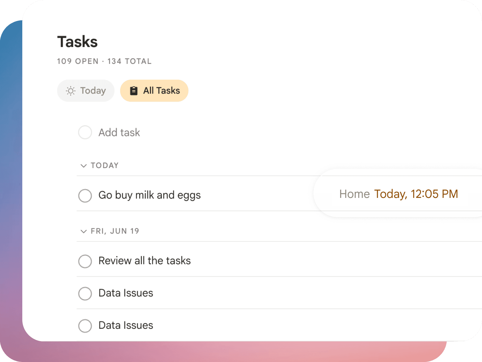 Slaet reminders and priority